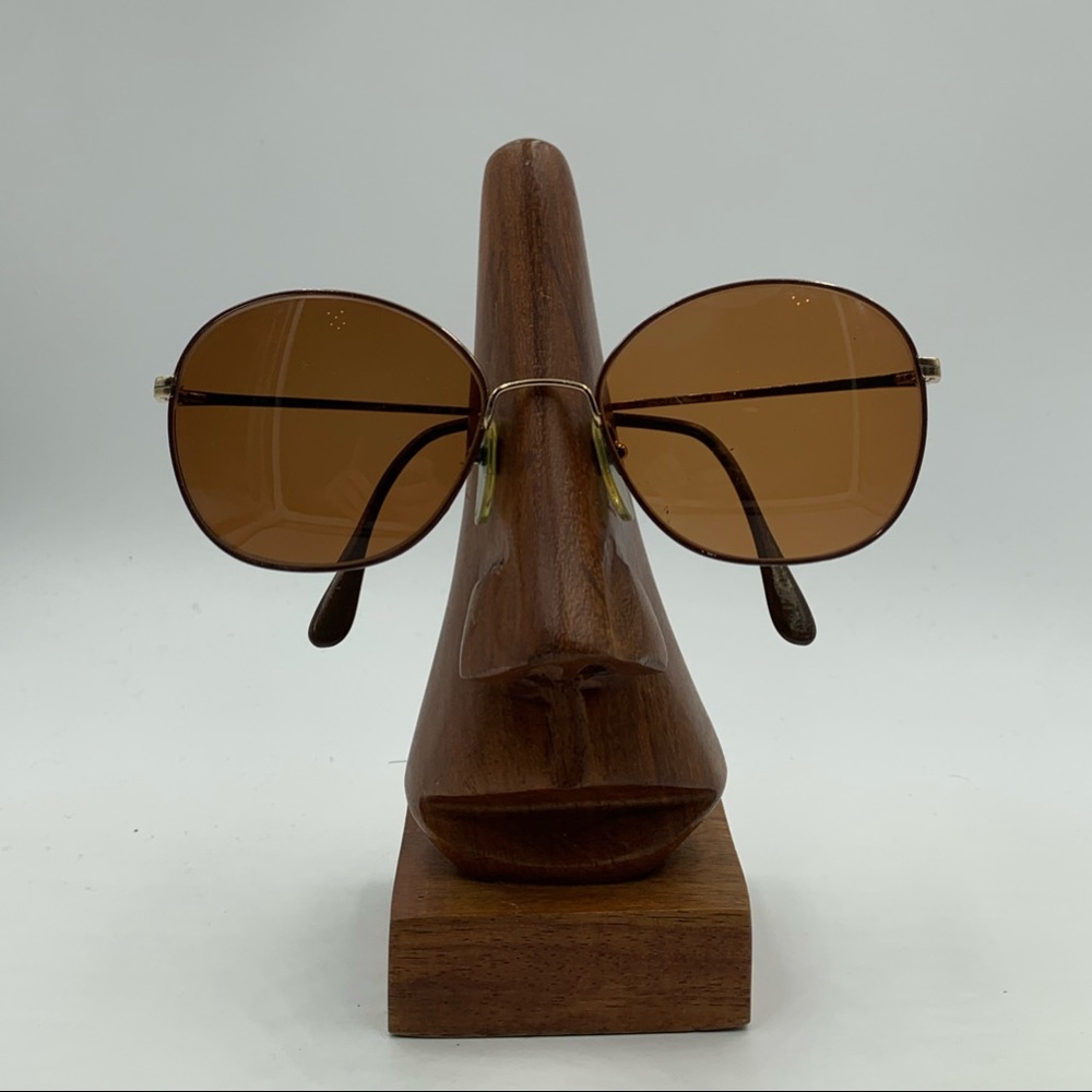 Vintage Cottet 1021 Brown/Gold Oval Sunglasses
